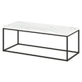 thumbnail image 7 of Evelyn&Zoe Artur Rectangular Coffee Table with Faux Marble Top, Blackened Bronze, 7 of 7