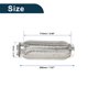 thumbnail image 3 of Tubo flexible de escape para automóvil Unique Bargains de 2.16 pulgadas de diámetro exterior, tubo de escape trenzado flexible, tubo flexible universal, tono plateado, 1 pieza, 3 of 6
