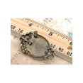 thumbnail image 2 of Aqua Blue Crystal Cameo Maiden Profile Lady Maid Floral Turquoise Pin Brooch, 2 of 3