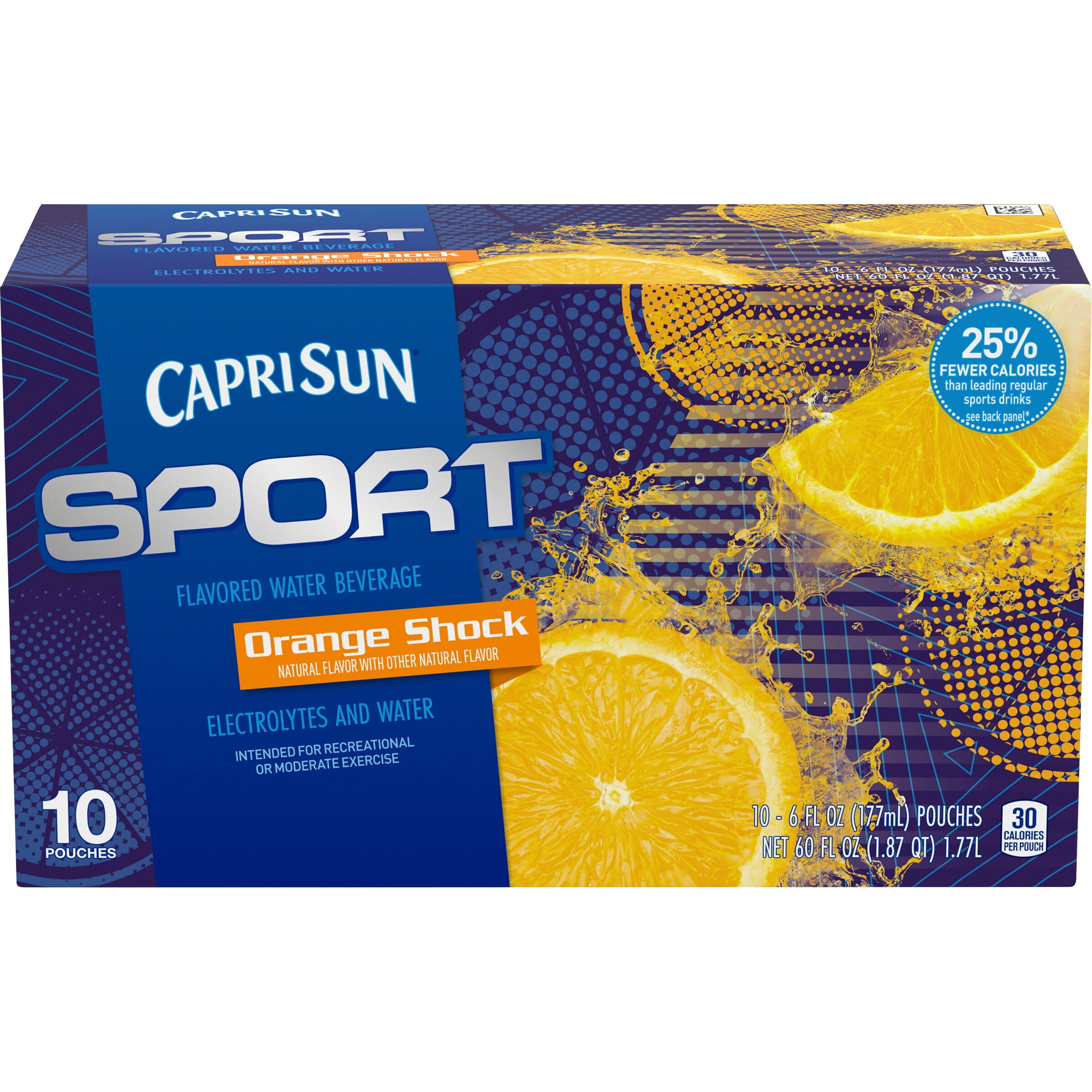 Capri Sun Sport Orange Shock Flavored Water Beverage 106