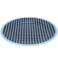 thumbnail image 2 of Yajisi Premium A5 Melamine Resin Round Dinner Plate 8.7 Inches / 22 cm Durable Lightweight Salad Dish Blue Plaid Pattern for Home Kitchen Restaurant and Hotel Use, 2 of 9