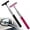 Black+pink, variant on ABCISI 2 PCS Universal 2-in-1 Telescopic Car Squeegee Wiper, Car Side Mirror Squeegees, Car Window Squeegee with Retractable Handle, Small Window Squeegee Mini Squeegee for Car (Pink)