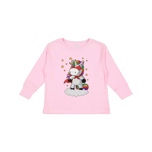 Inktastic Super Unicorn Boys or Girls Long Sleeve Toddler T-Shirt