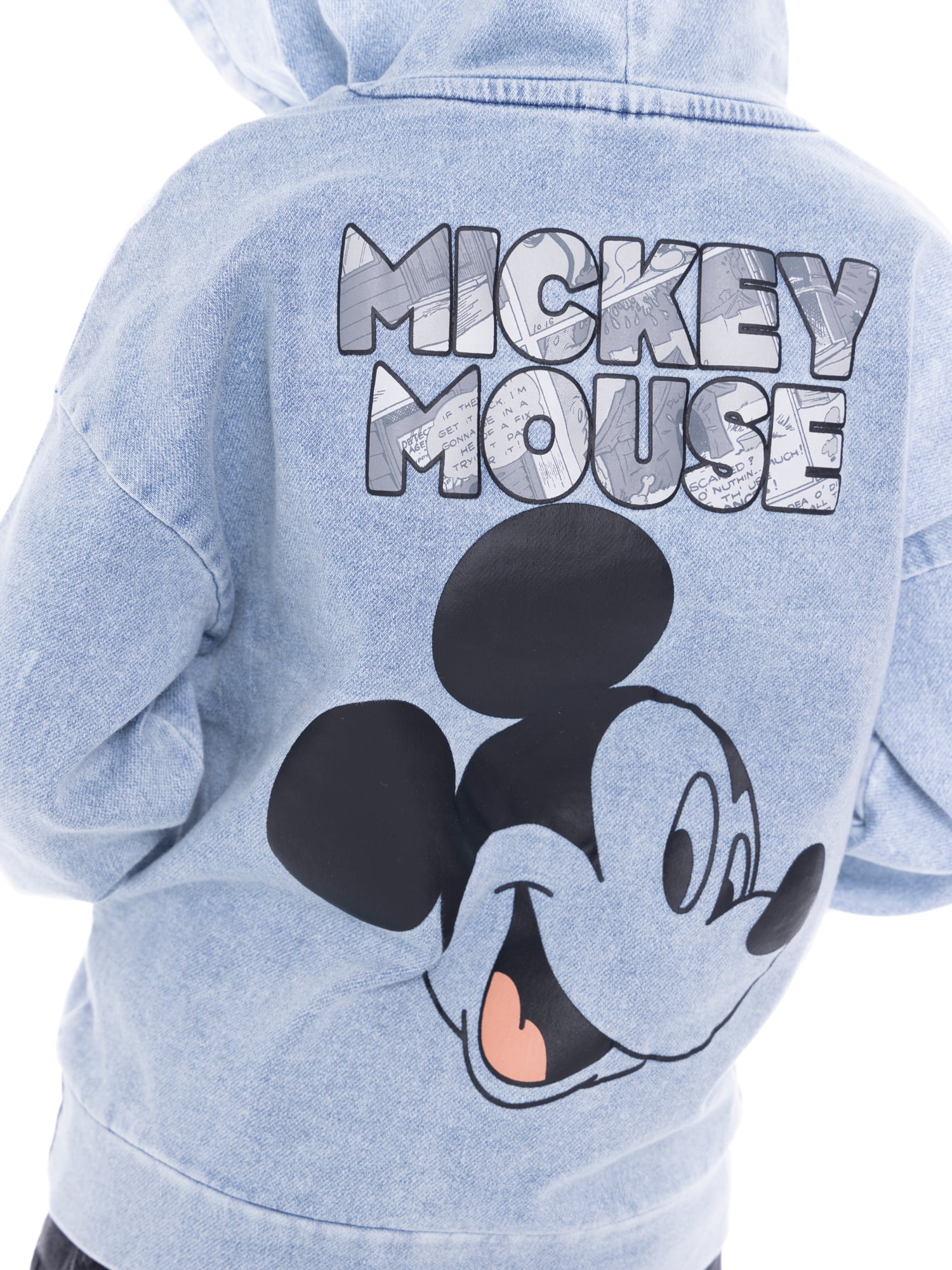Mickey Mouse Toddler Boys Mineral Washed Graphic Hoodie, Sizes 12M-5T