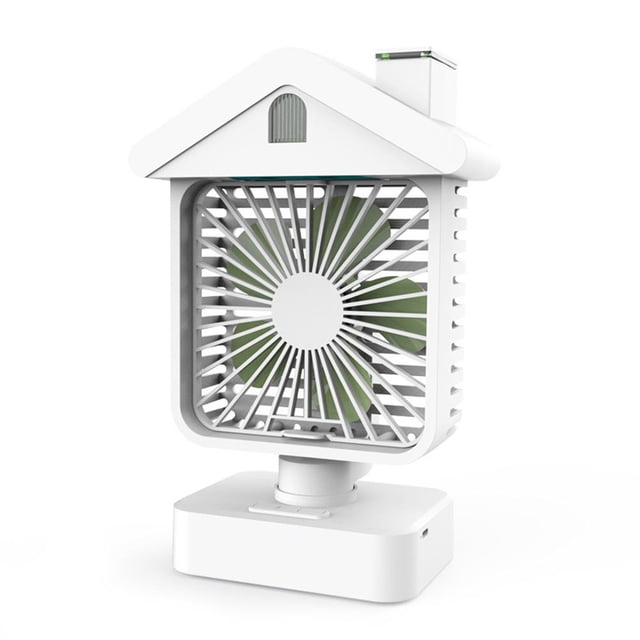 Aire Portátil, Mini Ventilador De Refrigeración Personal Pequeño, 2400Mah, Recargable Por Usb, Ventilador Móvil De Doble Pulverización Para El Hogar, Oficina, Coche, Camping Yuarrent HA047712-02