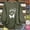 Style1-Army Green linen shirts for women, variant on Mceream Loose Fit Linen Shirts for Women Oversized Summer Boho Half Sleeve Crewneck Cotton Linen Shirt Casual Irregular Hem Printed Tees Plus Size Clothes White XXL