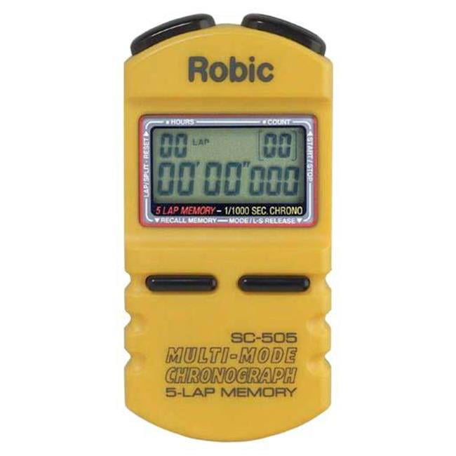 Robic SC-505 Multi-Mode Chronograph 5-Lap Memory Timer Running Racing Stopwatch 