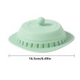 thumbnail image 4 of Fregadero Tapón de pelo Silicona 2 en 1 Lavabo Colador de bañera Baño Cocina Piso Alcantarillado Cubierta de desagüe, Verde claro Scienceny HA005083-01, 4 of 6
