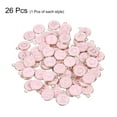 thumbnail image 3 of Alphabet A-Z Enamel Letter Charm Jewelry Charm Enamel Initial Charm Silver Pink Pendant Charm, 26 Pack, 3 of 6