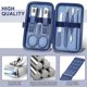 thumbnail image 2 of Set de manicura Cuidado personal - Kit de cortaúñas Manicura de lujo 8 en 1 Set de pedicura profesional Kit de aseo Regalo para hombres Esposo Novio Padres Mujeres Anciano Paciente Cuidado de uñas Namotu CZMR-SY42-2, 2 of 6