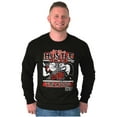 thumbnail image 3 of Popeye Let Your Hustle Do The Talking Men's Long Sleeve Tee T Shirt Brisco Brands S, 3 of 6