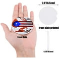 thumbnail image 2 of FMSHPON Puerto Rico Flag Door Mottled Walls Set of 6 Car Coaster for Drinks, Absorbent Ceramic Stone Coasters Cup Mat with Cork Base for Home Kitchen Room Coffee Table Bar Decor, 2 of 5