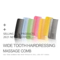 thumbnail image 5 of Wide Tooth Massaging Comb - Detangling Hair Comb, Comfortable Grip, Ideal for Curly or Thick Hair, Gentle Scálp Massage, Hair Care Tool, Salon Style, Anti-static, Easy to Clean, Pe Makeup Organizers, 5 of 8