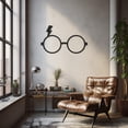 thumbnail image 3 of LaModaHome Exclusive Harry Potter Glasses Metal Wall Decor – Durable & Artistic Metal Wall Art for Home and Office Decor, Perfect for Any Interior Design Aesthetic, 3 of 5