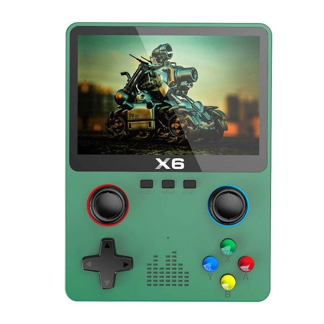 Nuevo X6 de mano HD dual joysticker PSP7 "Retro emulador de Boxeo emperador GBa arcade