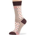 thumbnail image 6 of 7BIGSTARS KINGDOM Women Bamboo Novelty Socks - 4 Pack Medium - Coffee Beans, Heart, Cup, Tea Pot, Coffee Lovers, Tea Time Crew Seamless - Black, Brown, Beige, Ecru - Sock Size: 9-11; Shoe Size: 5-9 M, 6 of 9