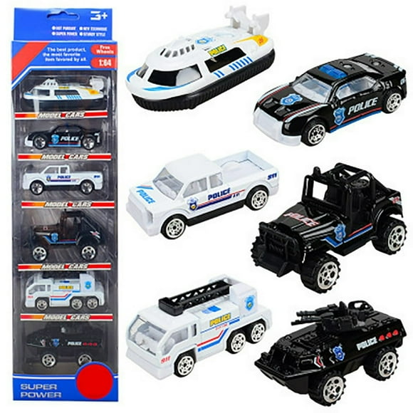1 64 Mini Inertia Alloy Car Model Toy Police Car Boy Model Child Car Toy