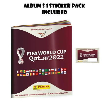 Panini Fifa World Cup Qatar 2022 Album With 1 Sticker Pack Included (Soft Cover)