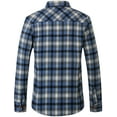 thumbnail image 2 of SSLR Flannel Shirt for Men Long Sleeve Button Down Shirt Plaid Casual Jacket, 2 of 8