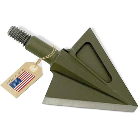 VPA 11/8 2 Blade 125 grain Right Single Bevel Broadhead Screw-In S7 Premium Tool Steel 56-58 Rockwell 3 Pack Made in the USA