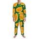 thumbnail image 2 of Balery Orange Pijama para Hombre de Dos Piezas con Manga Larga, Conjunto de Dormir y Descanso Suave con Bolsillos-X-Large, 2 of 5
