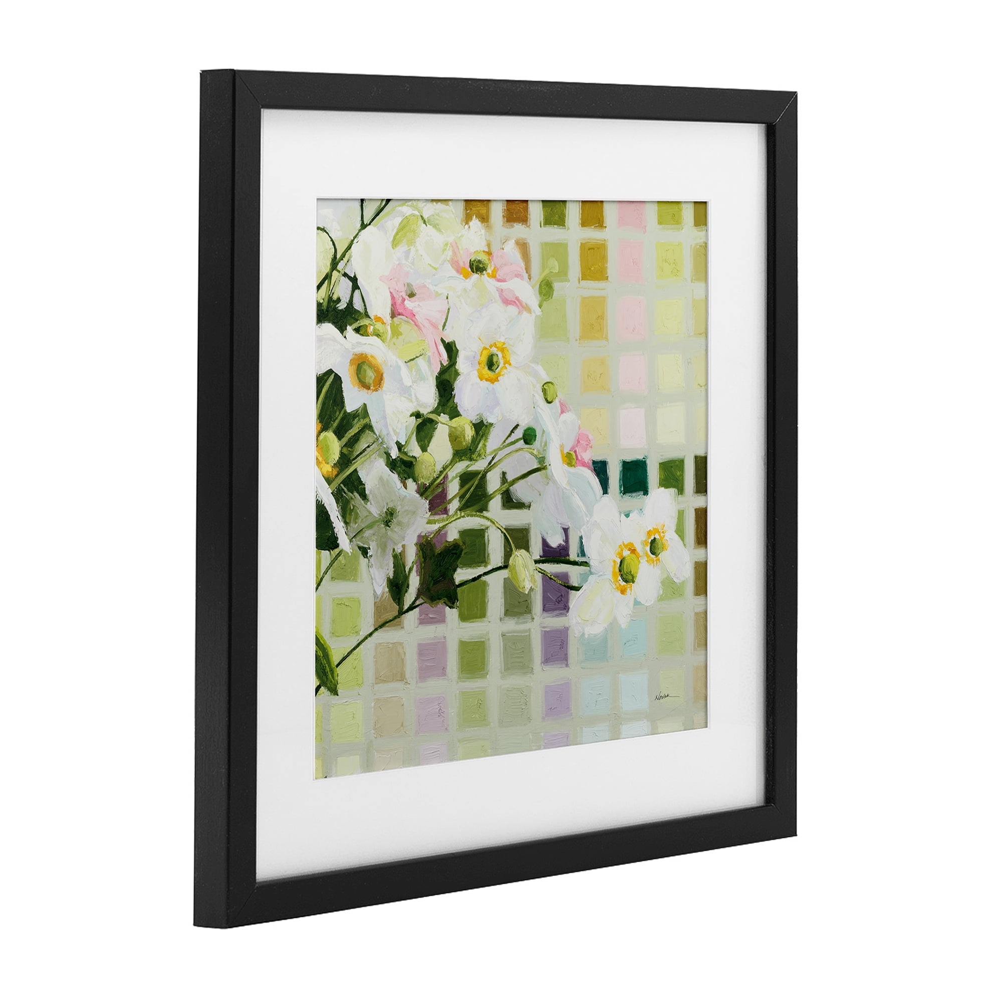 Stupell Industries Color Chart Daffodils Black Framed Print Under Glass, design by Shirley Novak