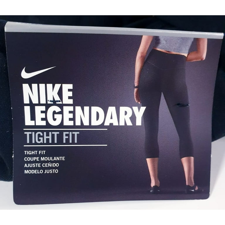 Nike Women's Legendary 3/4 Checker Running Tights, Medium