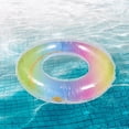 thumbnail image 5 of CIMAXIC Anneau de Natation 1 Pce Anneau Flottant Gonflable PVC Paillettes pour Piscine, 33.46"X33.46"X0.04 Pouces, 5 of 5
