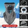 thumbnail image 2 of Reflective Wind-Proof Winter Scarf for Men and Women Warm Water-Proof Riding Headscarf Ear with High Visibility, 2 of 7