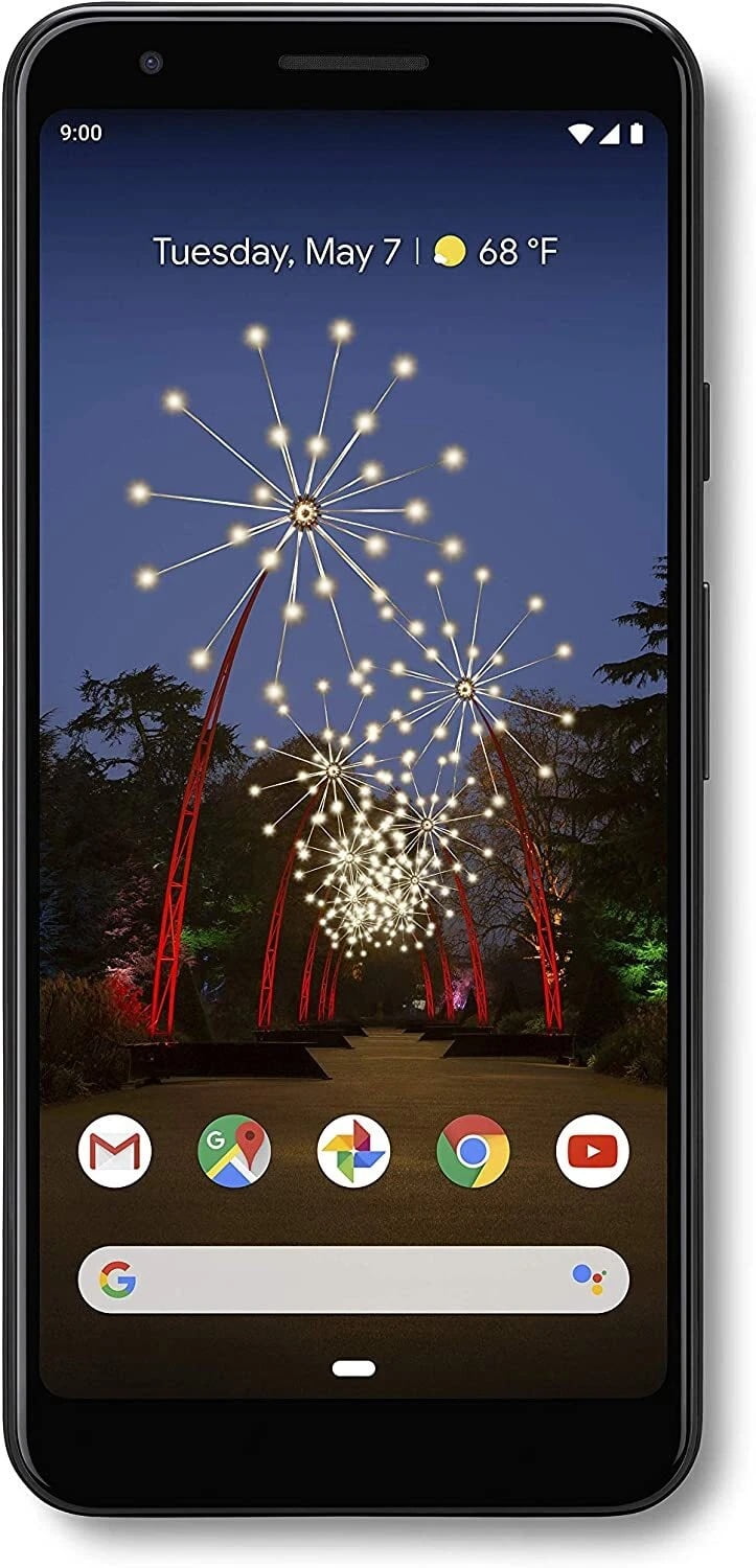 Open Box Google Pixel 3a - 4G smartphone RAM 4 GB / 64 GB - OLED display - 5.6" - 2220 x 1080 pixels - rear camera 12.2 MP - front camera 8 MP - Verizon - just black