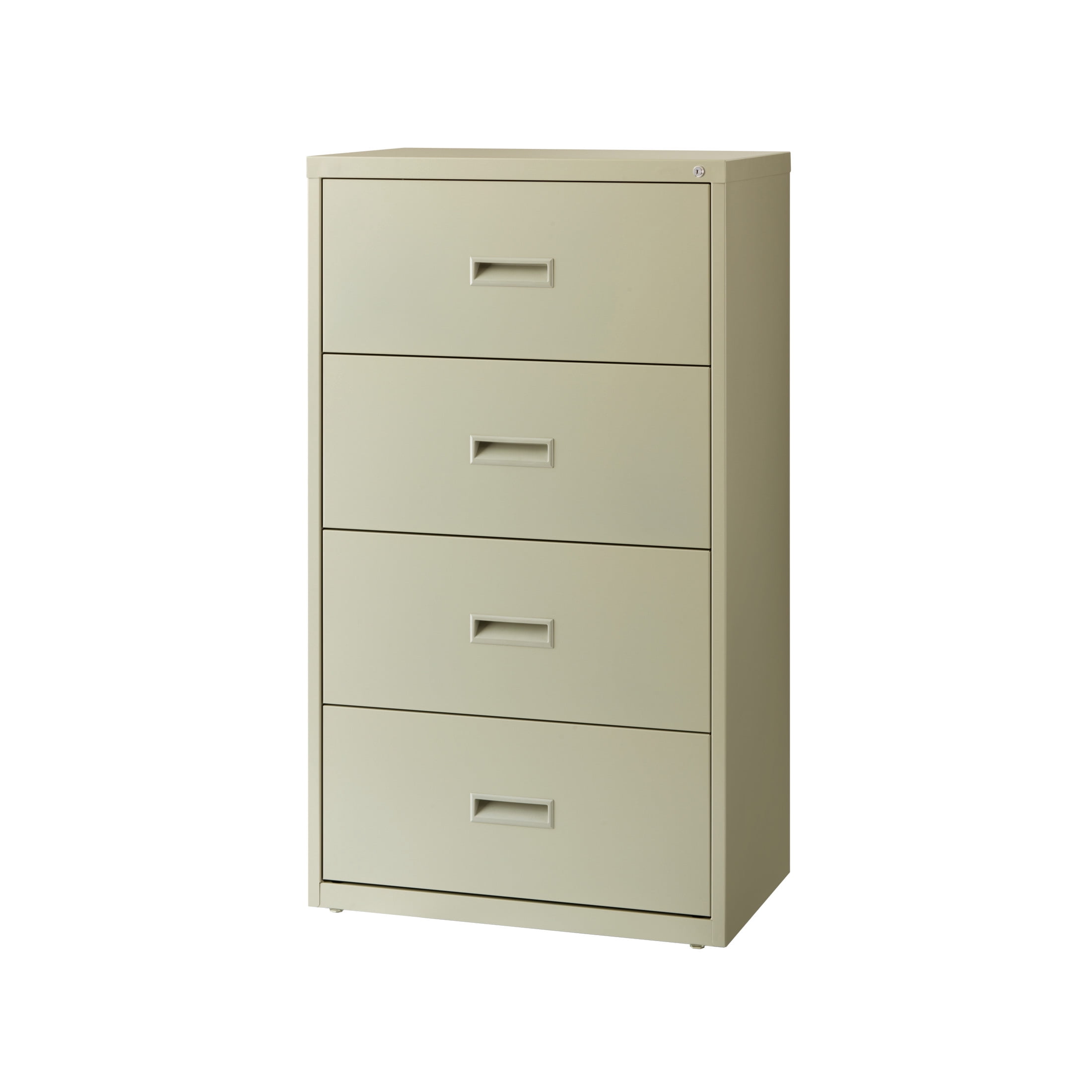 Hirsh 30 Inch Wide 4 Drawer Metal Lateral File Cabinet for Home and Office, Holds Letter, Legal and A4 Hanging Folders, Putty