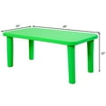 thumbnail image 2 of Costway Kids Portable Plastic Table Learn and Play Activity School Home Furniture Green, 2 of 8