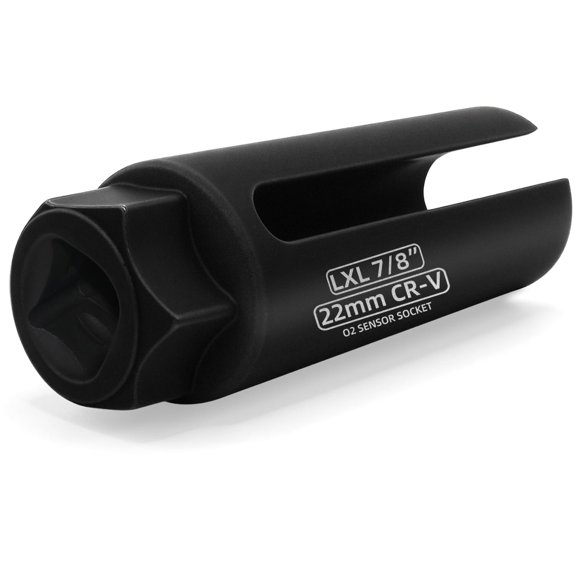 Enchufe para sensor de oxígeno, herramienta de extracción del sensor de O2 de 7/8 (22 mm) con corte de cable lateral, llave de 6 puntos con accionamiento de 1/2 para una fácil instalación y extracción