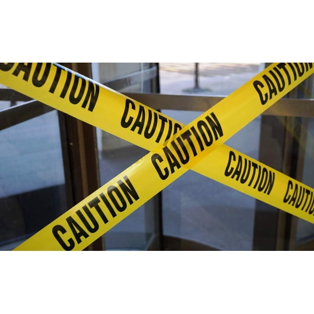 ATERET Premium Red Danger Tape 3-Pack 3 Inch X 1000 Feet, Hazard Safety Tape Construction Tape Danger Hazardous Area Ideal Use Halloween Decorations H