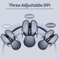 thumbnail image 3 of 2.4G Sans Fil Ergonomique Bureau 10M Distance de Transmission 3 Niveaux Réglable DPI et Jouer pour Ordinateur Portable Rouge Rouge Rouge, 3 of 6