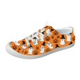 thumbnail image 2 of Willtoo Women's Halloween Ghost Pumpkin Print Canvas Sneakers, Lace Up Low Top Casual Shoes, Lightweight Non-Slip Flat Sole Holiday Walking Shoes, 2 of 5