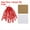 Red, variant on Large Curly Bows for Gift Wrapping Curling Ribbon with Self Adhesive for Gift Wrap Presents Hair Christmas White