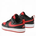 thumbnail image 3 of Nike Boy's Court Borough Low 2 (Little Kid) Black/University Red/White 1 Little Kid M, 3 of 5