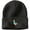 Black, variant on Couple Little Blue Ducks Embroidered Heavyweight Acrylic Knit Beanie, Unisex High Stretch Warm Hat in Multiple Colors, Perfect Adult Gift