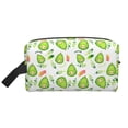 thumbnail image 2 of Uemuo Kawaii Avocado Pattern Portable Toiletry Bags with Handle, Waterproof travel Make up Bags for Women, Large Capacity Travel Cosmetic Bags, 2 of 9