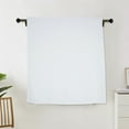 thumbnail image 2 of CUH Single Curtain Panel Half Window Curtain Short Bathroom Curtain Cafe Tier Kitchen Scarf Door Window Drape 1#White W:52"xL:36", 2 of 8