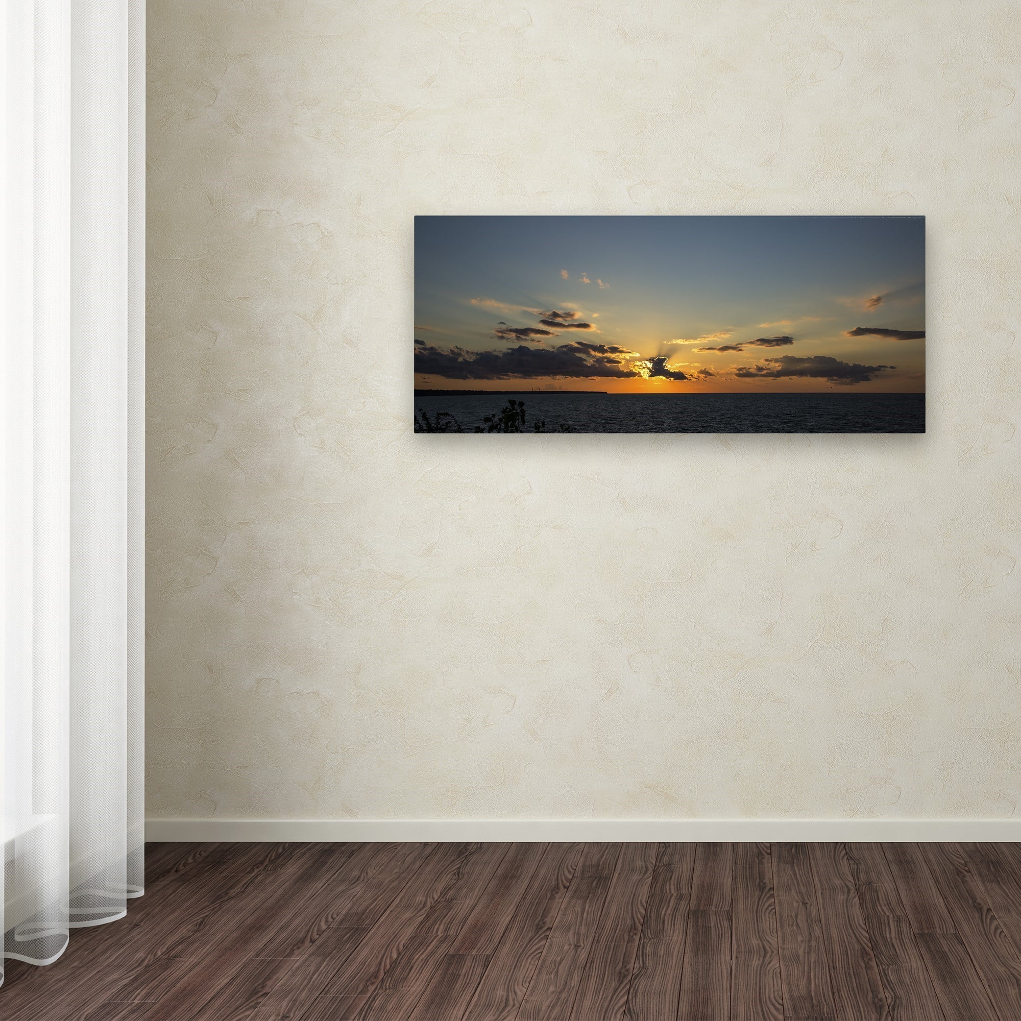 Trademark Fine Art "Sunset Horizon" Canvas Art by Kurt Shaffer