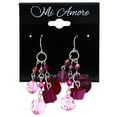 thumbnail image 2 of Mi Amore AB Finish Shell Stone Dangle-Earrings Pink & Silver-Tone, 2 of 2