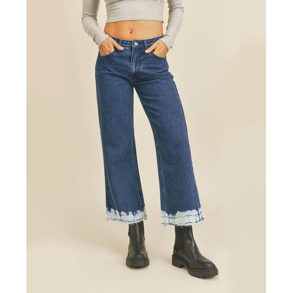 Womens Tie Dye Flare Jeans Blue 26