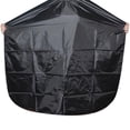 thumbnail image 3 of Lubelski Cape de Coupe de Cheveux Pro Salon Coiffure Robe de Coiffeur Barbier Noir Uni, 3 of 6