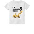 thumbnail image 1 of Tstars Boys 5th Birthday T-Shirt: Cute & Funny, Perfect for Bulldozer & Construction Lovers - 5 Year Old Birthday Gift Idea for Boys - Toddler Kids Tee with Graphic Print - B Day Party Shirt, 1 of 5