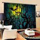 thumbnail image 4 of Yuarrent Paquete de 2 cortinas de dibujos animados, tratamientos de ventanas de Halloween, cortinas decorativas para el hogar, cortinas navideñas, Sombras de ventana L Yuarrent HA011128-03, 4 of 6