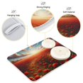 thumbnail image 4 of Red Poppies Dish Drying Mat Dish Drainer Rack Mats Water Absorbent Non-Slip Easy Clean Heat Resistant for Kitchen Counter, 4 of 8