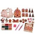 DIY Christmas Village Kit,Gingerbread House Tabletop Decoration with ...