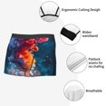 thumbnail image 3 of Balery Modern Art Red And Blue Colors Calzoncillos bóxer para hombre, ropa interior de algodón suave y transpirable con cinturilla de nailon-Small, 3 of 5